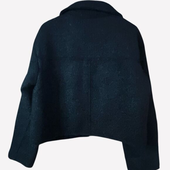 Love for Humanity Black Label Modern Glam Faux Fur Jacket Black Women M - Picture 4 of 6